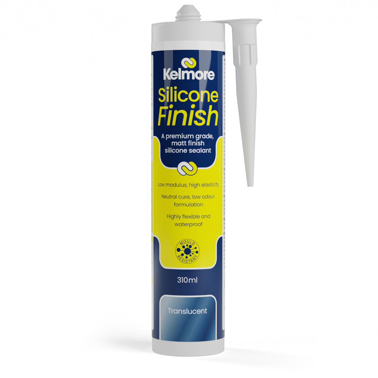 Kelmore Low Modulus Matt Finish Silicone Sealant 310ml - Translucent