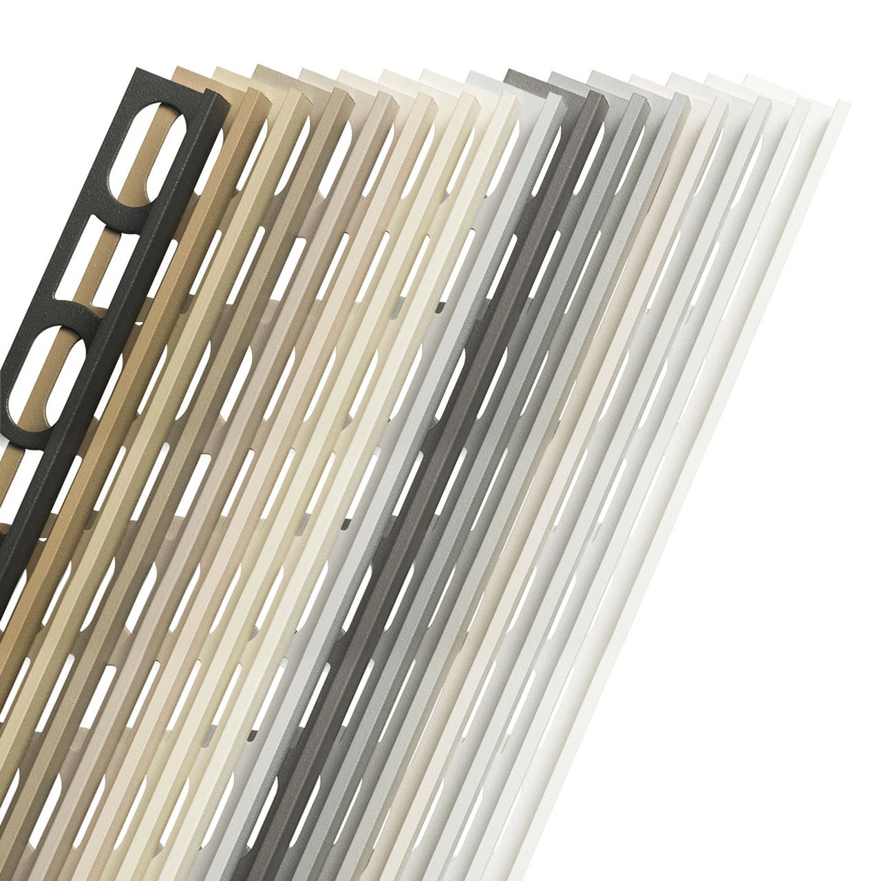 Mapei Mapecolor Straight Edge Tile Trim - 10mm x 2.7m - MOON WHITE 103 - 88525