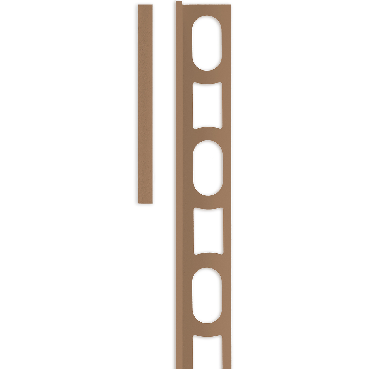 Mapei Mapecolor Straight Edge Tile Trim - 10mm x 2.7m - BROWN 142 - 88606