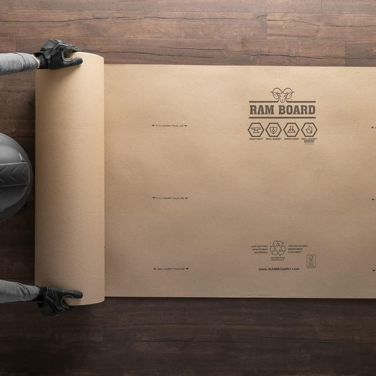 Ram Board Heavy Duty Breathable Floor Protection Roll - 94cm x 32m