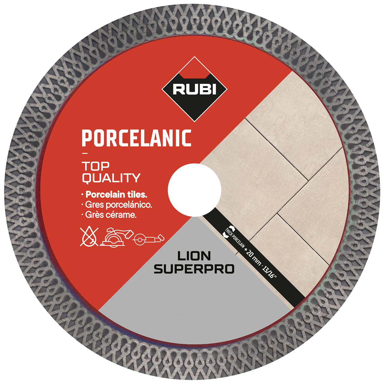 Rubi LION SuperPro DRY Diamond Cutting Blade - 115mm - 32968