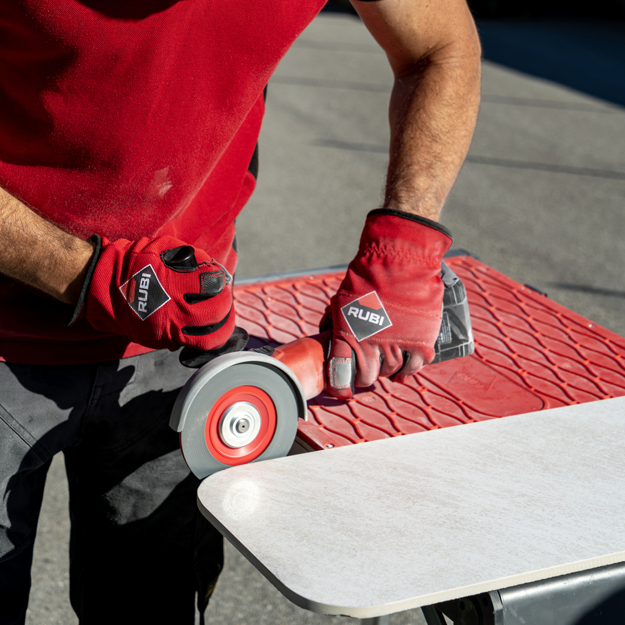 Rubi Diamond Pro Flap Wheel / Disc - 115mm - 200 Grit - RED - 32996