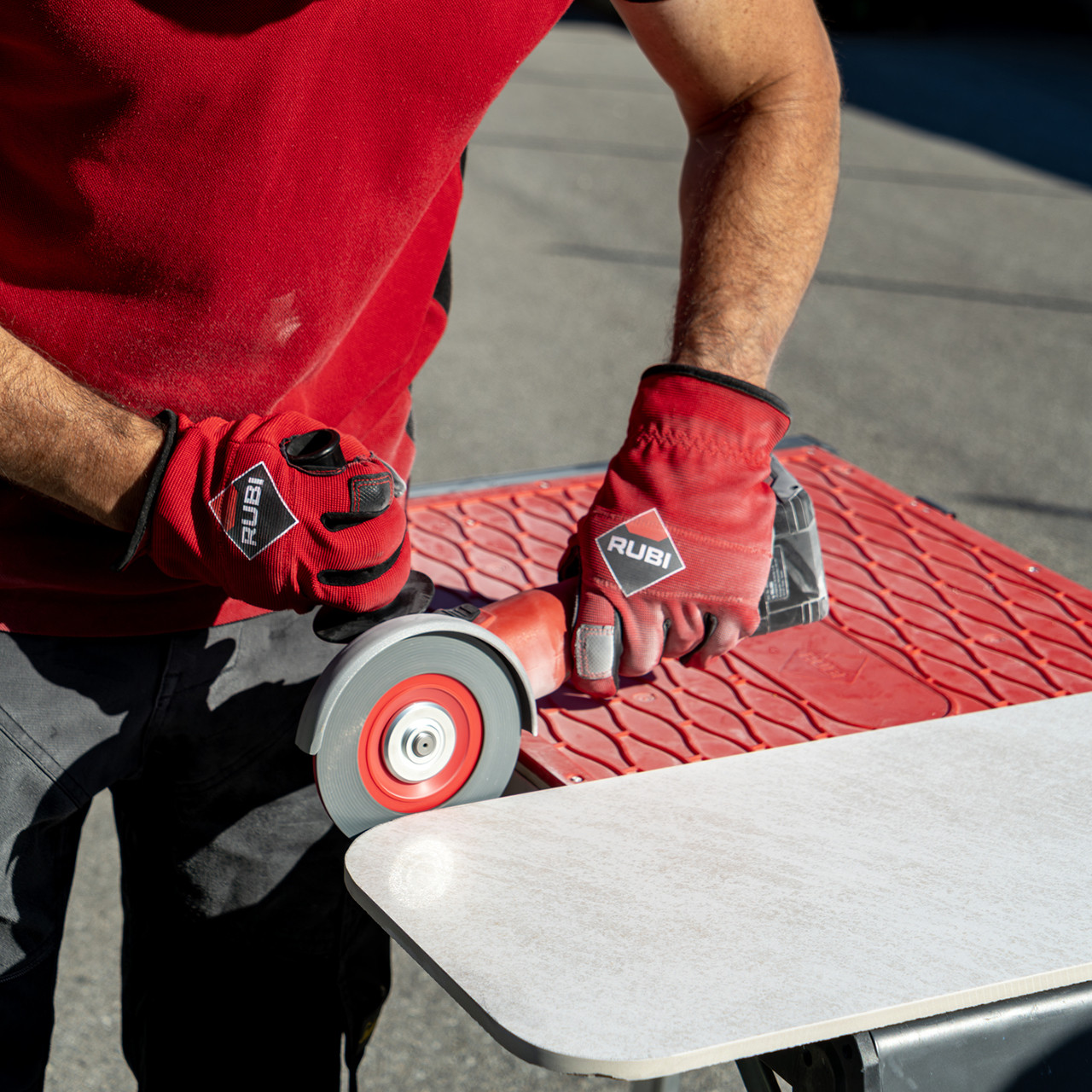 Rubi Diamond Pro Flap Wheel / Disc - 125mm - 200 Grit - RED - 32999