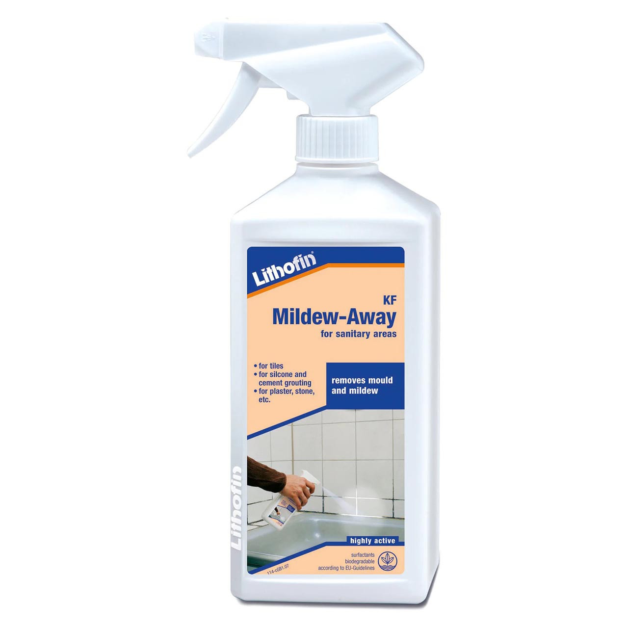 Lithofin KF Mildew Away Removes Black Mould & Mildew Spots - 500ml Spray img