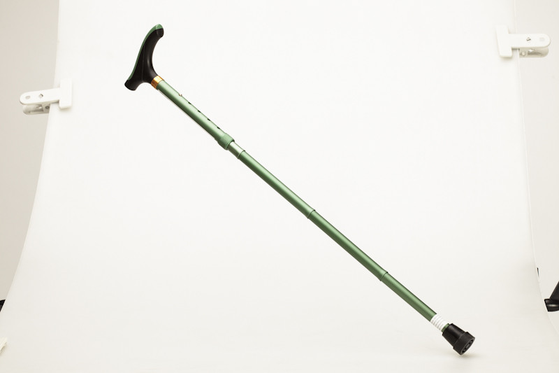 Aluminium Folding Cane - Green
