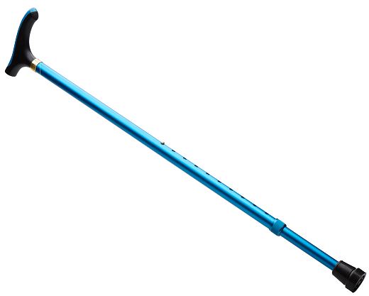 Aluminium Adjustable Walking Cane - Blue