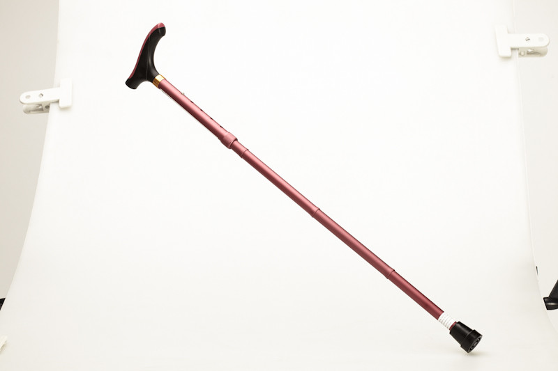Aluminium Folding Cane - Red
