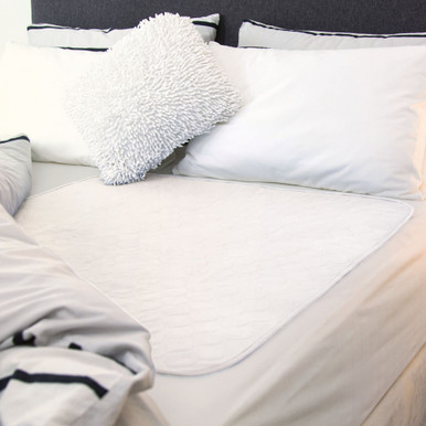 Bed Pad with Tuck-Ins (White)