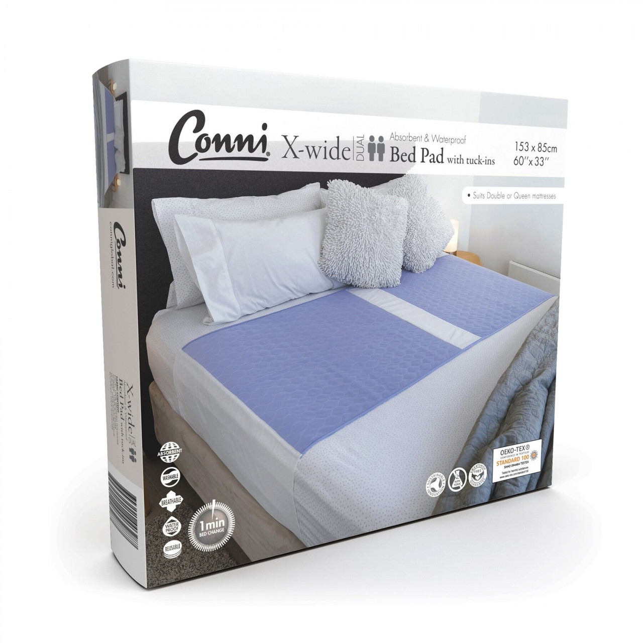 Bed Pad X-Wide DUAL (Mauve)