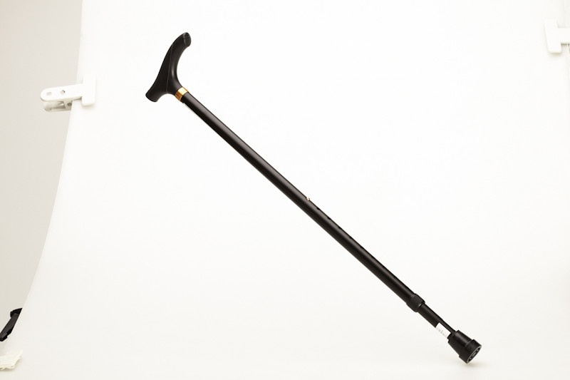 Aluminium Adjustable Walking Cane - Black