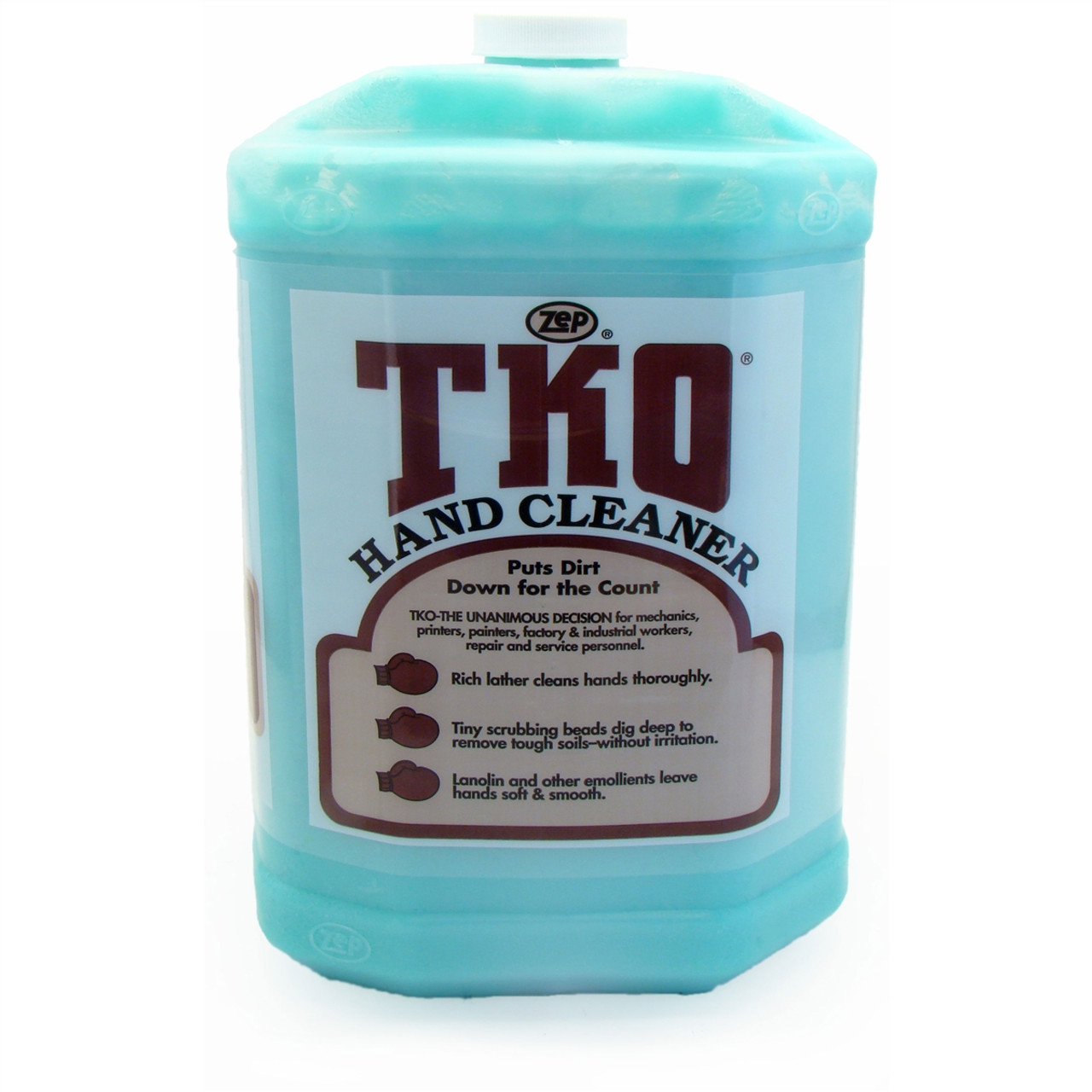 Zep TKO Hand Cleaner - Lemon Lime ScentFor - 1 gal (3.8 L) - Dirt Remover,  Grime Remover, Grease Remover - Hand - Blue, Opaque - Heavy Duty,  Solvent-free, Non-flammable - 1 Each