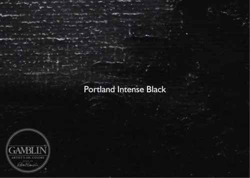 Gamblin Relief Ink Portland Intense Black Drawdown