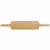 Close-up of hand-stitched seam on Arc Editions leather roller for stones and plates