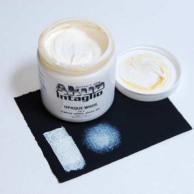 Opaque White Akua Intaglio IIOW