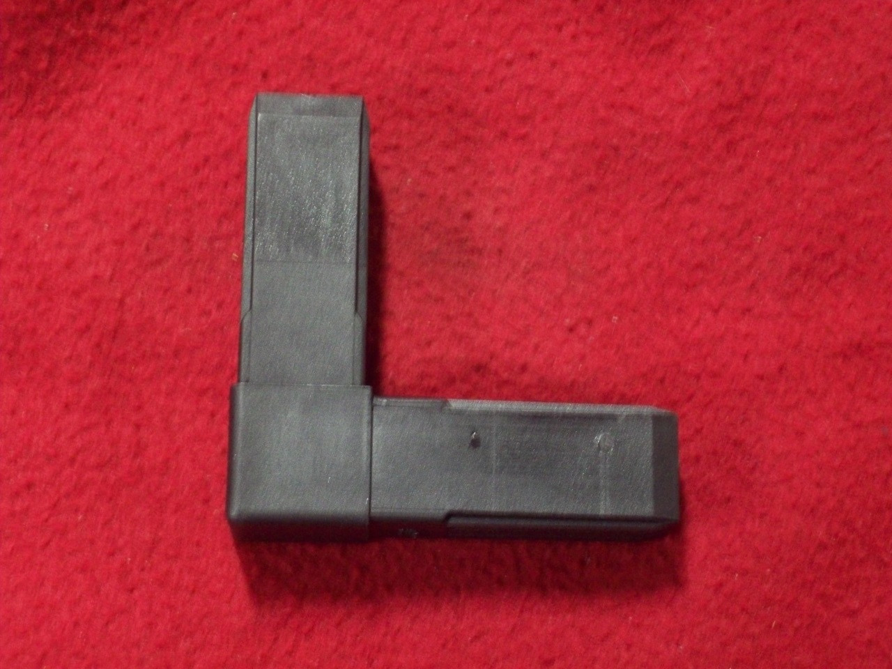 FITTING, CORNER JUNCTION PLASTIC BLK 2-WAY CORNER JOINT - Oden Machinery