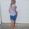  LIA DENIM SHORTS DARK BLUE