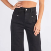 KAT WIDE LEG JEANS - BLACK 