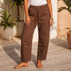 LOLA BARREL JEANS - CHOCOLATE BROWN