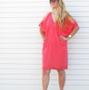 BELLA ISLA MINI KAFTAN - CORAL