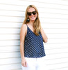 LYDIA_METALLIC_POLKA_DOT_TOP_NAVY_UP_CLOSE