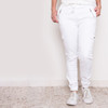 ADELE CARGO JOGGERS WHITE -UPCLOSE