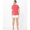 SEQUIN CARA  TEE - RED-BACK
