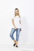 SEQUIN CARA TEE- WHITE-FULL