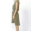 KACE MIDI DRESS- KHAKI