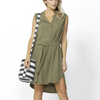 KACE MIDI DRESS- KHAKI