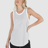  KEIRA TANK - WHITE/BLACK STRIPES