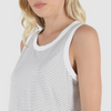  KEIRA TANK - WHITE/BLACK STRIPES