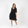 PORTSEA DRESS - BLACK