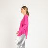 MEGAN LONG SLEEVE TOP-FUCHSIA