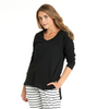  BONNIE LONG SLEEVE TOP - BLACK