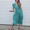 ZIGGY MIDI DRESS-GREEN