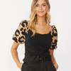 NINA TEE-LEOPARD