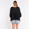  KASIA TIERED TOP - BLACK