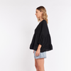  KASIA TIERED TOP - BLACK