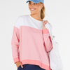 BETTY BASICS SIENNA SWEAT-PINK/WHITE STRIPE