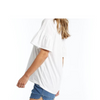 ALESSI FRILL TOP - WHITE