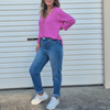 LENI STRAIGHT LEG JEAN - DARK WASH