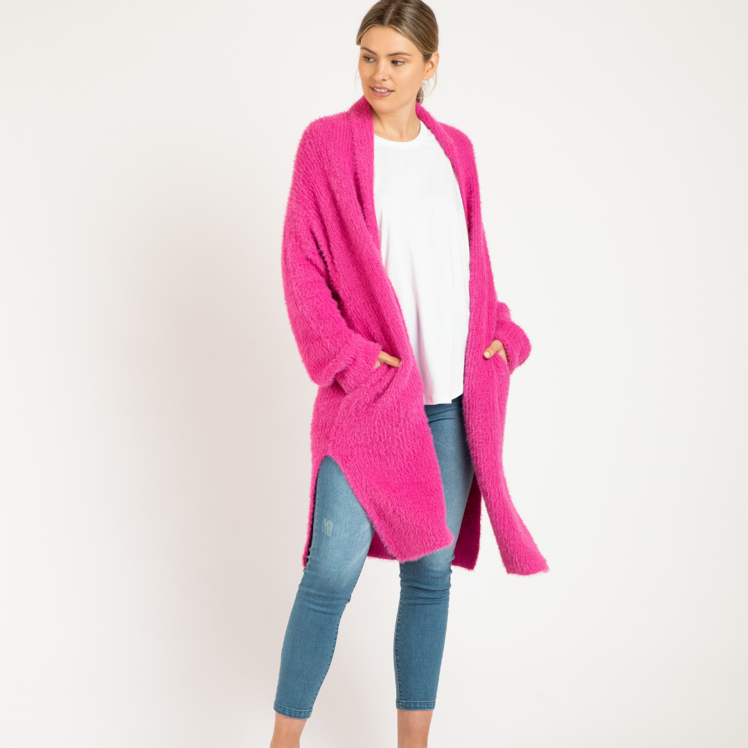 MIA CARDIGAN - FUCHSIA 