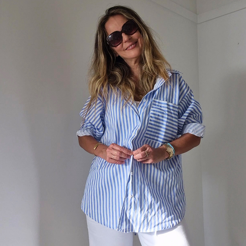 MADDER SHIRT-STRIPE BLUE