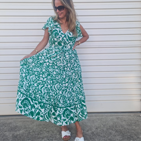knee length dresses for ladies Aasia Lilac Midi Dress main image 0