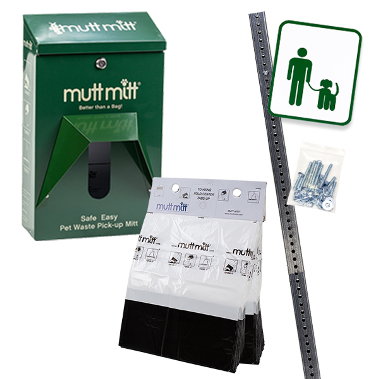 Mutt Mitt Complete Waste Station - Single Ply