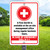 First Aid Kit 12"x 18" Aluminum Sign