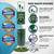 Our dog waste stations come with:  High visibility sign, High Capacity Bag Dispenser, 10-gallon waste can, galvanized strong post, Lifetime warranty, and money-back guarantee.