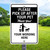 Custom Dog Sign: Please Pick Up - 12"x 18" Aluminum Sign