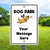 Custom Dog Sign: Dog Park - 12"x 18" Aluminum Sign