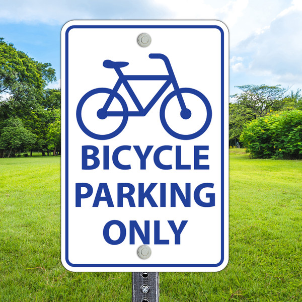 Bicycle Parking- 12" x 18"  Aluminum Signq